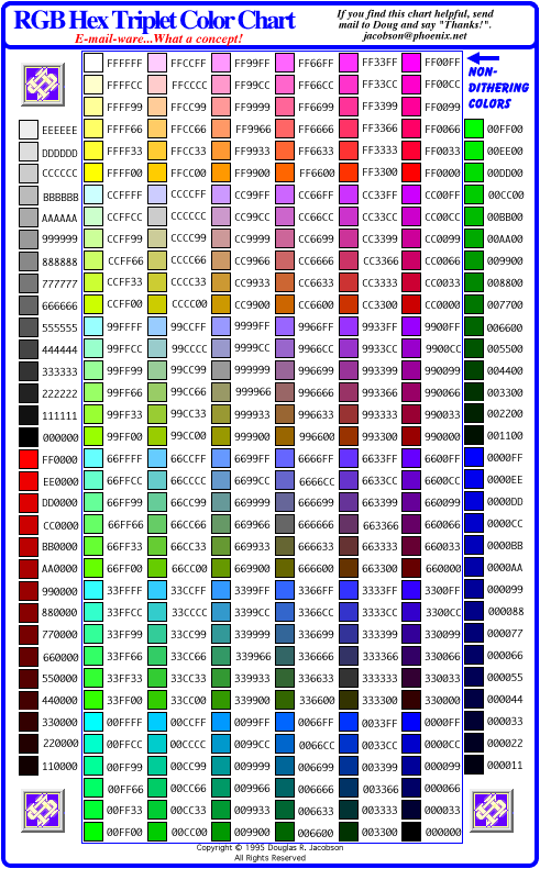 html color guide